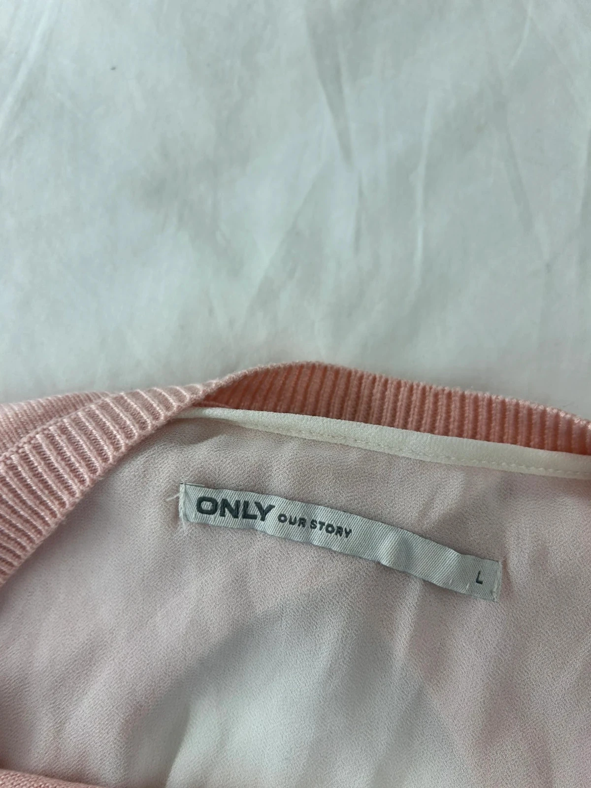 Blusa de manga larga rosa only our story – photo 8